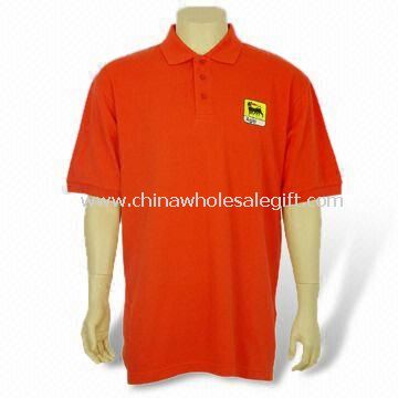 Red Mens Polo Shirt Made of 100% Combed Cotton
