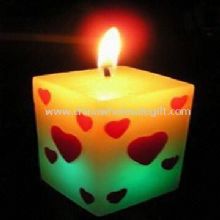 Candle with LED Flashing Bulbs Use for Parties and Festivals images