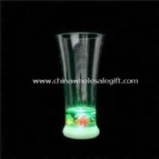 350 ml-es LED-es villogó műanyag víz kupa a külső alsó oldalán a gomb hébe- hóba images
