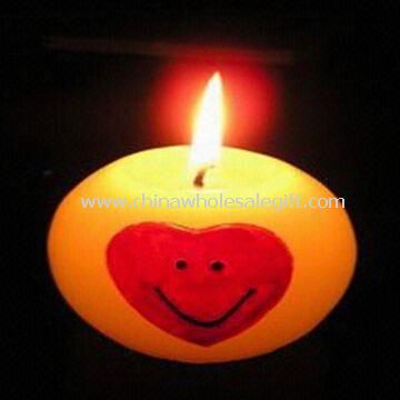 Valentine Candle with LED Flashing Bulbs