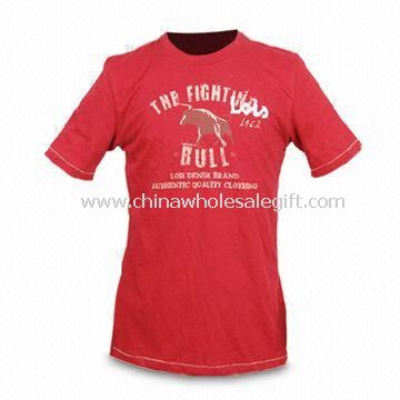 100% bambú fibra Shell algodón Mens t-shirt