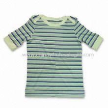 Ladys Short Sleeves T-shirt Made of 65% Bamboo 30% Cotton and 5% Spandex images