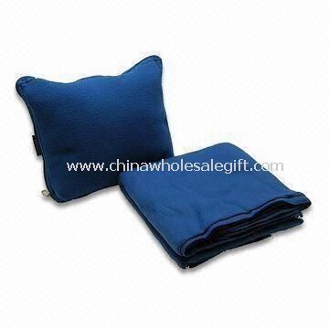 Travel Blanket Made of Double Brushed and Single Napped Anti-pilling Polyester Fleece