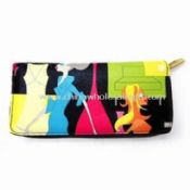 Womens PU Leather Wallet with Zipper images
