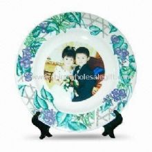 7.5-inch Sublimation Rim Plate with Vine Design images