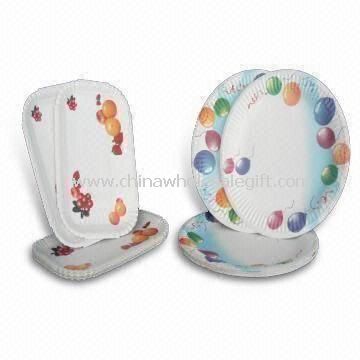 Paper Plates with Offset or Flexo Printing