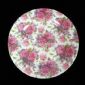 Assiette plate en porcelaine avec un Design d&#39;impression et de forme ronde small picture