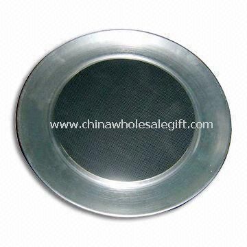 Stainless Steel Tray with Non-slip Material Centered