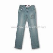 Womens Jeans con cinque borchie anti-argento images
