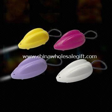 Mouse-shaped LED Light with Keychain and Led Light