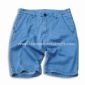 Short Jeans avec Pierre eau de Javel et lavage sale en tissu 100 % coton small picture