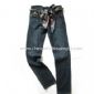 Kvinnors Jeans gjorda av 100% bomull och Slubby garn small picture