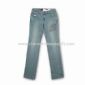 Womens Jeans con cinque borchie anti-argento small picture