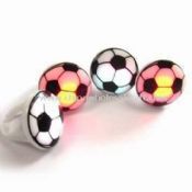 Fotboll avtryck LED blinkande Ring med 18mm innerdiameter images