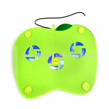Green Acrylic Laptop Cooling Pad with USB Interface