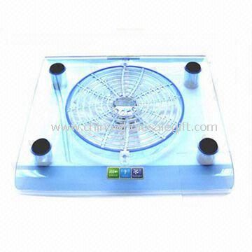 Notebook USB Cooling Pad com luz azul LED indicador