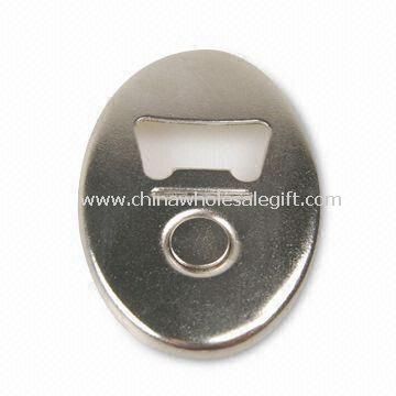 Bottle Opener with Magnet and Nickle-plated Finish