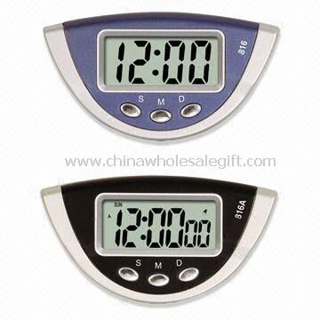 Relógios digitais com calendário e alarme