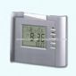 Multifunction LCD Alarm Clock with Thermometer World Time and Calendar small picture