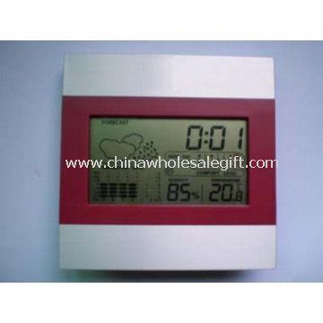 Weather station Clock with humidity temperature and calendar