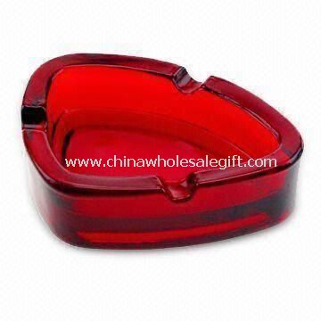 Red Glass Ashtray
