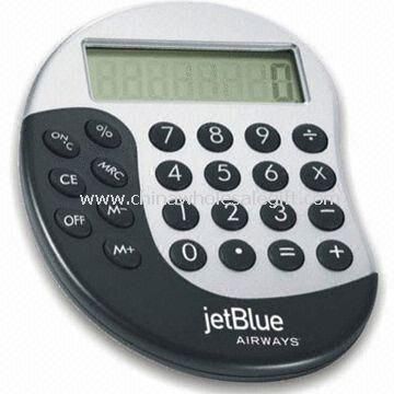 8-digit Calculator with Rubber Touch Keys