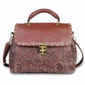 Top Leather Designer Ladies Shoulder Bag with Adjustable Straps images
