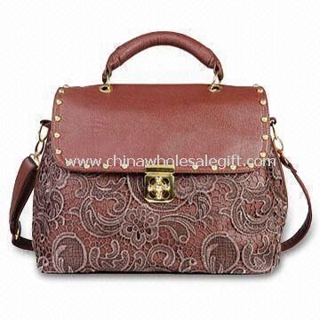 Top Leather Designer Ladies Shoulder Bag with Adjustable Straps