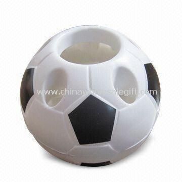 Jalkapallo muotoinen muovi kynäpidike