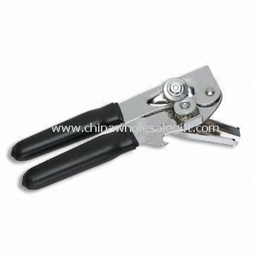 Can/Tin Opener with Plastic Handle Made of Stainless Steel