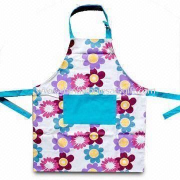 Cooking Apron Made of Cotton and Nonwoven Material