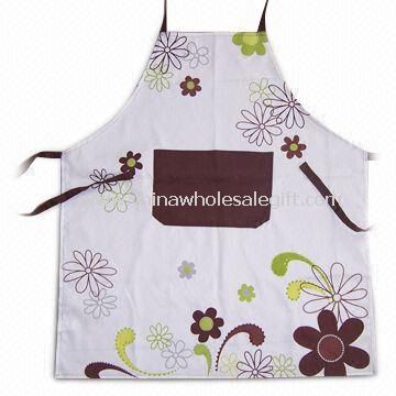 Printed Kitchen Apron with 100% Cotton Fabric