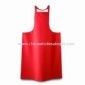 Red Cooking Apron Made of Cotton and Nonwoven Fabric small picture