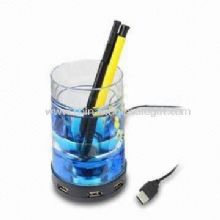 Pen Holder Shaped USB2.0 4-port Hub with Colorful Light images