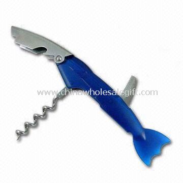 Fish-shaped Can Opener with Knife