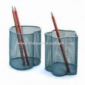 Metal Mesh Pen and Pencil Holder in Heart and Flower Shape images
