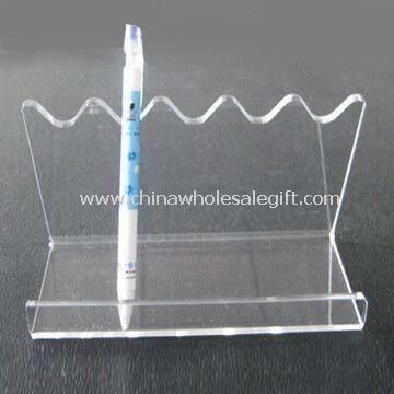 Porte-stylo en acrylique Transparent