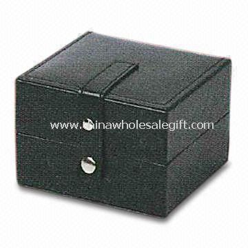 Schwarz PU Leder Watch Box
