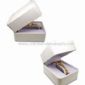 White Watch Jewelry Gift Box with Embossment Leather Cover small picture