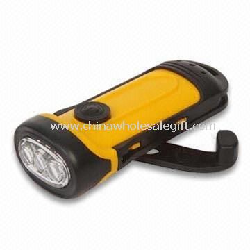Dynamo Taschenlampe/3 LED Taschenlampe
