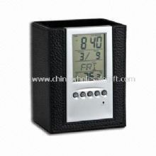 Calendrier électronique avec porte-stylo et thermomètre images