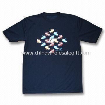 Mens T-shirt with Sports Performance Made of Quick Dry Fiber