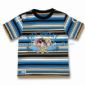 Childrens T-shirt med Print og Patch broderi small picture