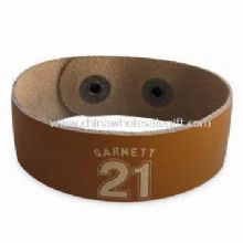Leather Wristband with Metal Rivet images