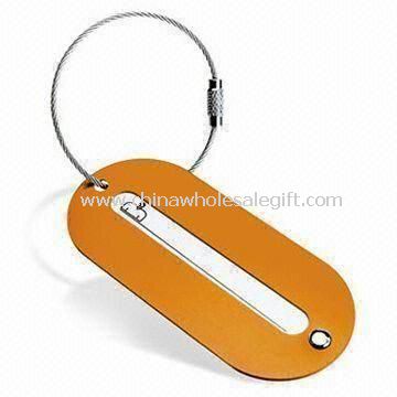 Luggage Tag Made of Aluminum and Alloy with Space for Logo Printing