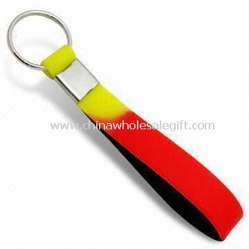 Silicone Wristband Keychain with Germany Flag Design