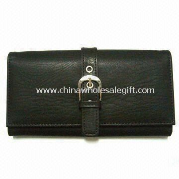 Mesh dompet kulit asli dan ID saku di depan