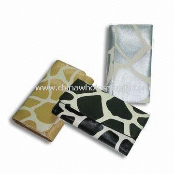 Tri-fold Wallet lungo con la maggior parte delle Texture POP giraffa