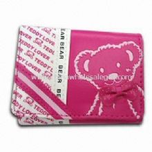 Womens PU läder plånbok med tryck och 100% Nylon foder images