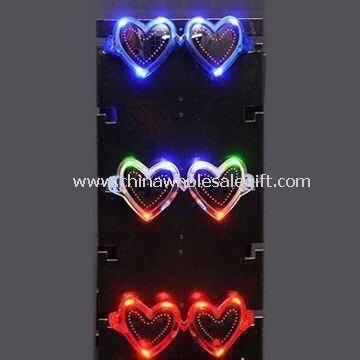 Glow LED clignotantes Lunettes de soleil avec Idéal pour les discothèques ou les concerts